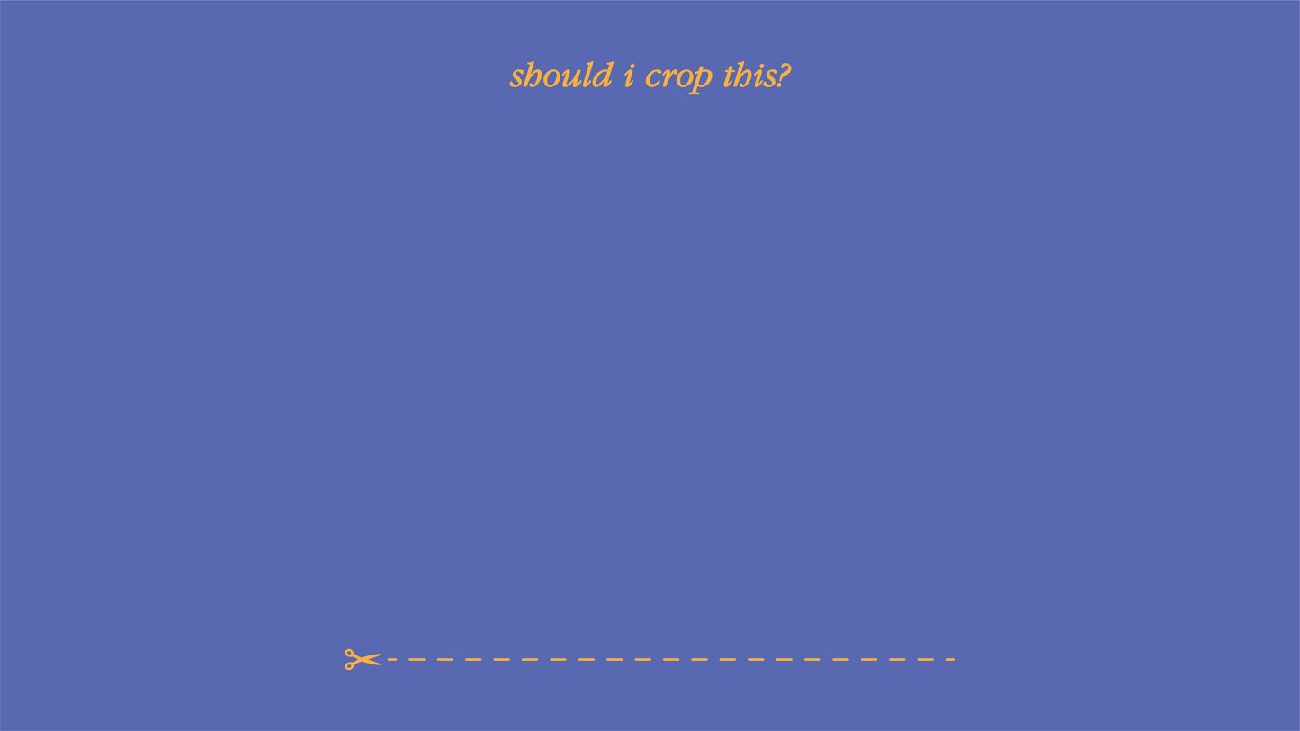 SHOULD I CROP THIS tees