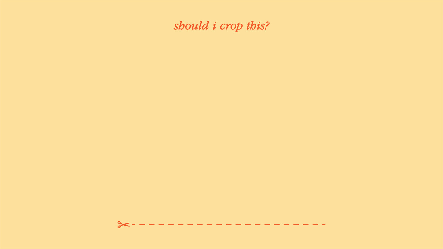 SHOULD I CROP THIS tees