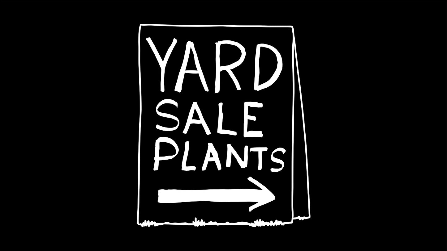 YARD SALE PLANTS embroidered tee