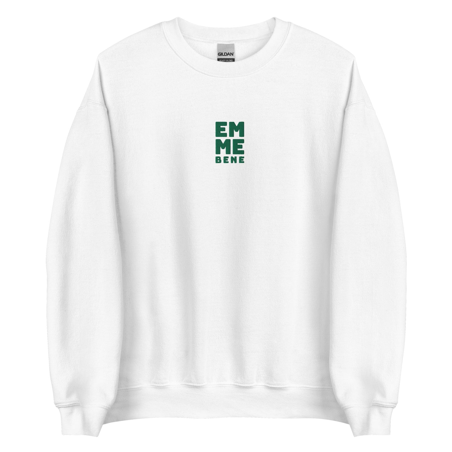 EMME BENE white embroidered sweatshirt