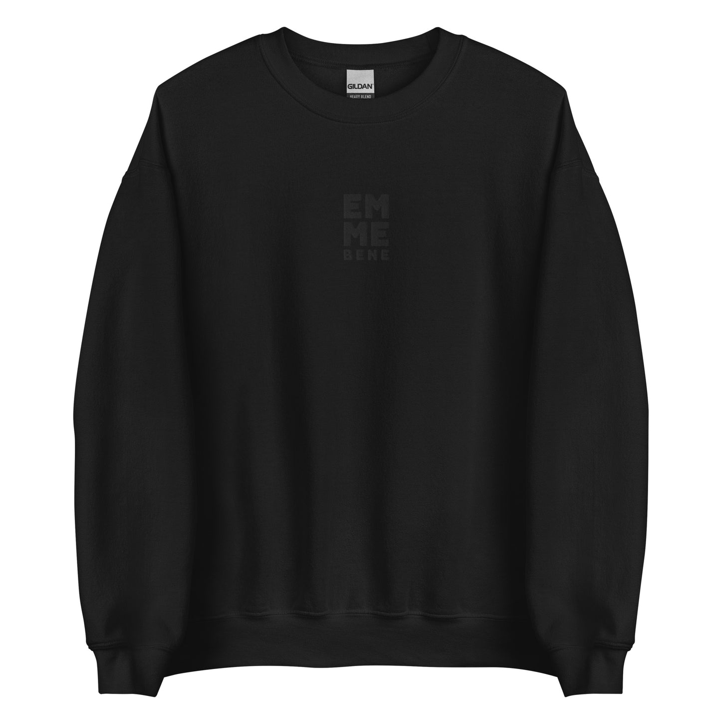 EMME BENE black embroidered sweatshirt