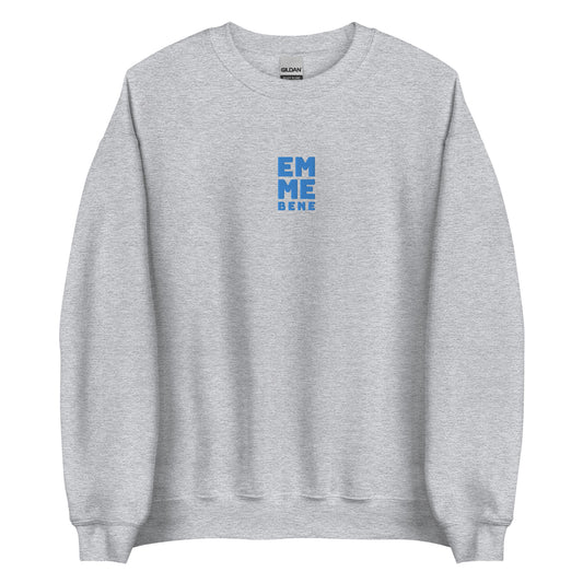 EMME BENE gray embroidered sweatshirt